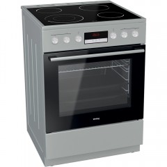 Korting KEC6C60XPC Κουζίνα 71lt με Κεραμικές Εστίες Π60εκ. Inox